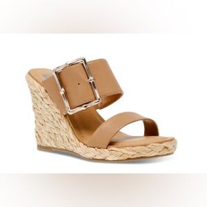 Dolce Vita Tan Wedge Sandals with Buckle